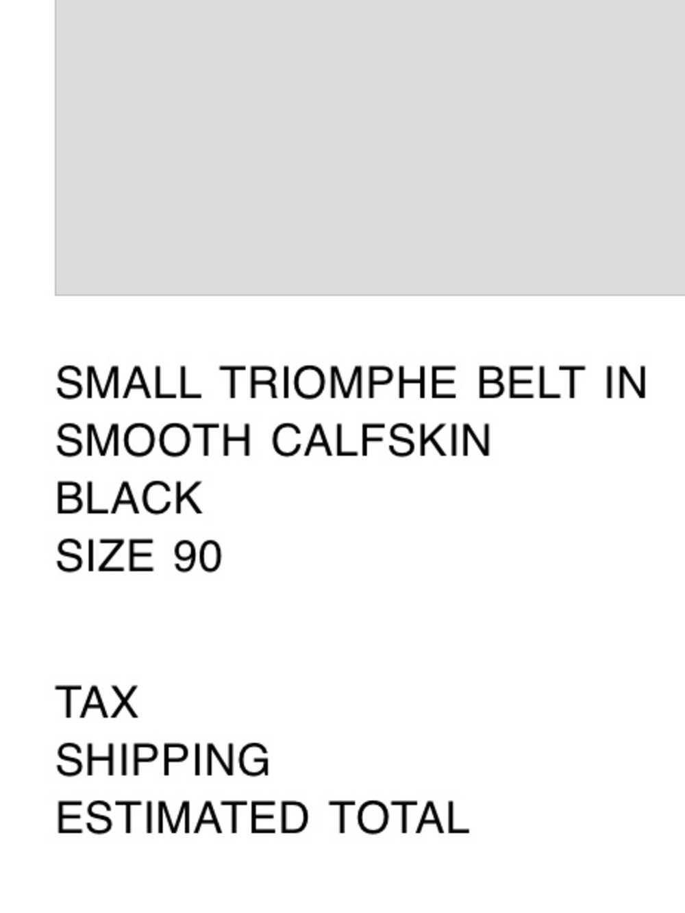 Celine Small Triomphe Belt - Picture 5 of 5